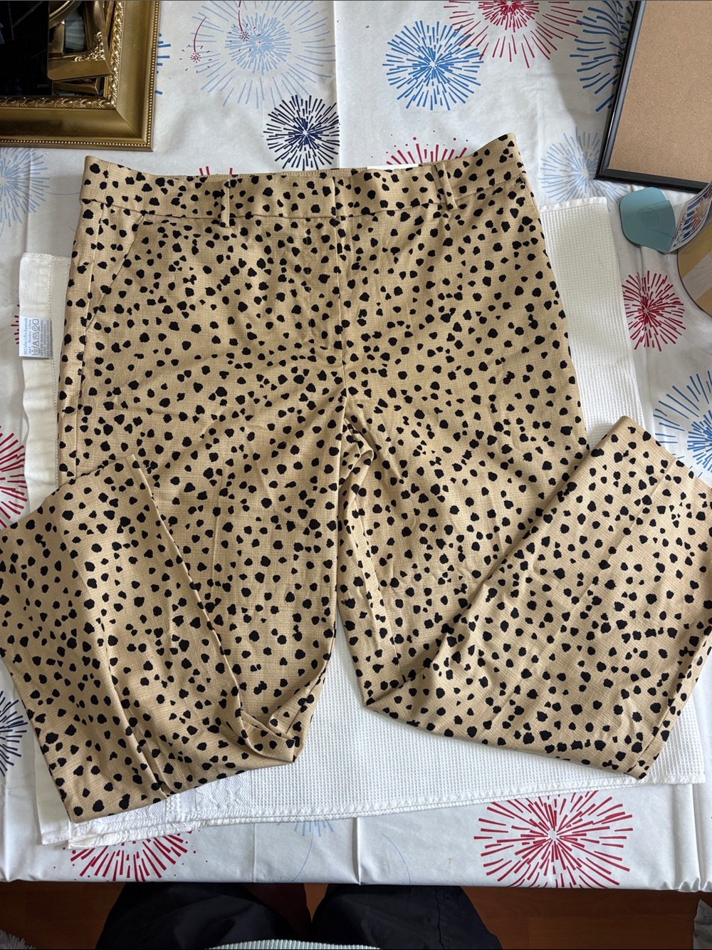 NWT LOFT RIVIERA SLIM LEOPARD PRINT PANTS